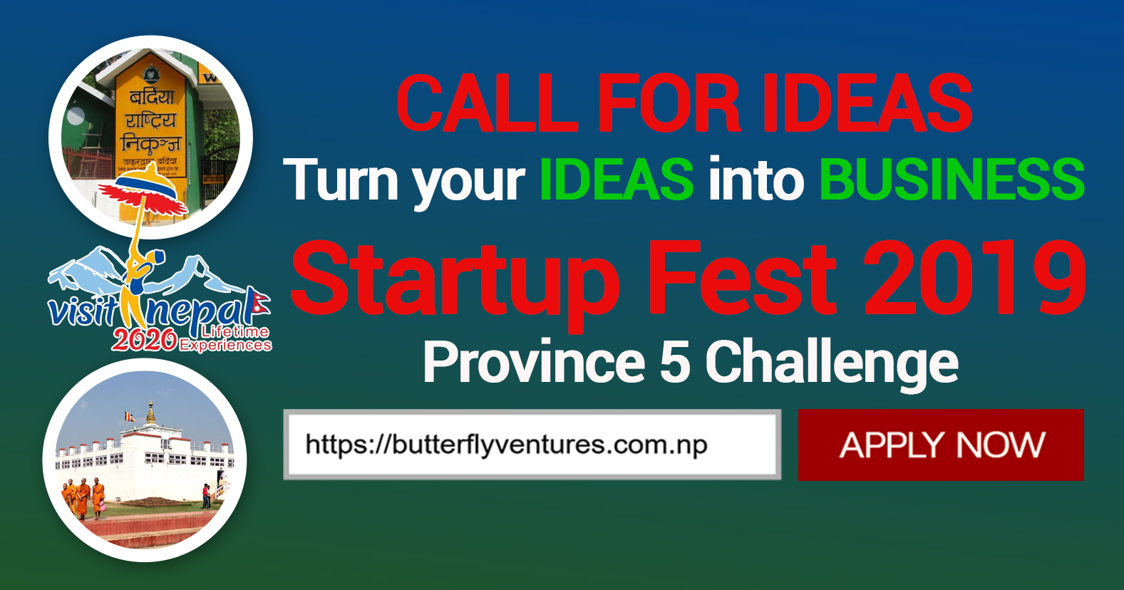 Call for Idea submission : Province 5 Startup Challenge