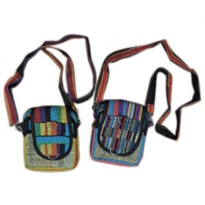 Rainbow Handmade Hemp Camera Bag Image